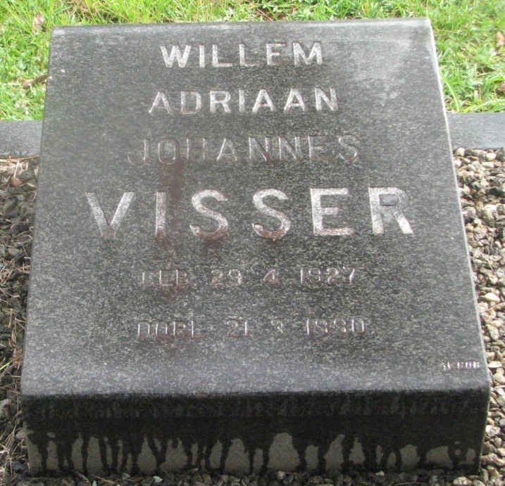 VISSER Willem Adriaan Johannes 1927-1980