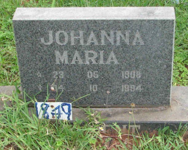 VINCENT Johanna Maria 1908-1994