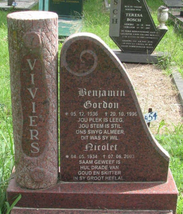 VIVIERS Benjamin Gordon 1936-1996 &amp; Nicolet 1934-2003