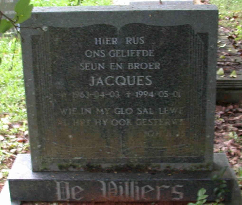 VILLIERS Jacques, de 1963-1994