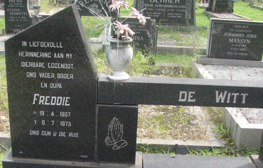 WITT Freddie, de 1907-1975