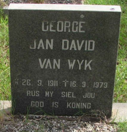 WYK George Jan David, van 1911-1979