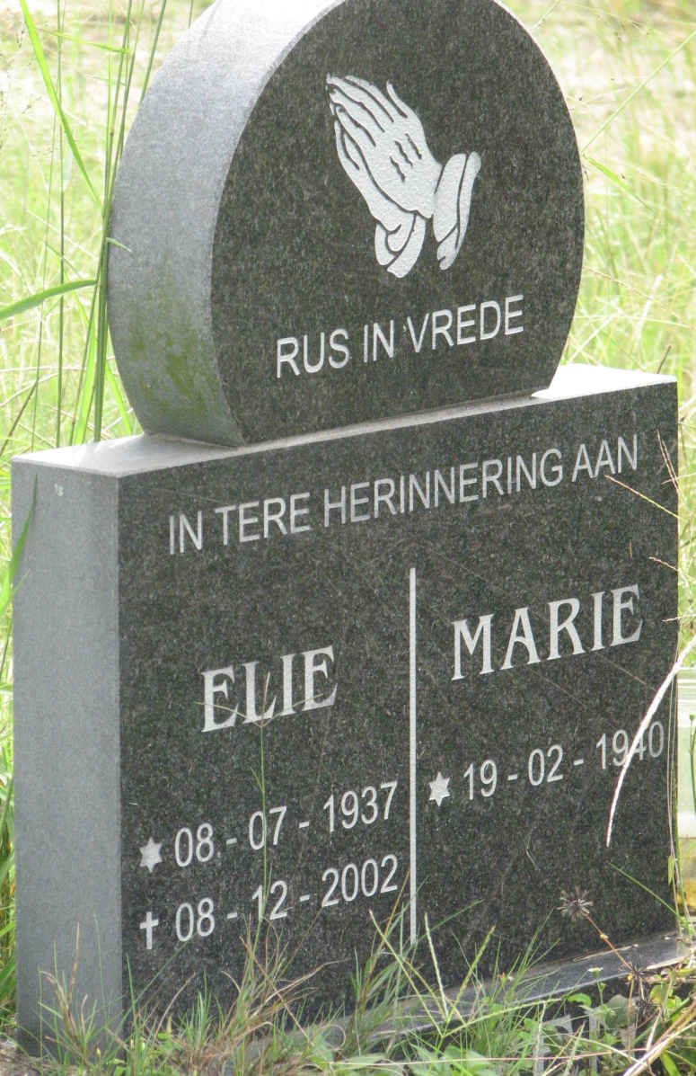? Elie 1937-2002 &amp; Marie 1940-