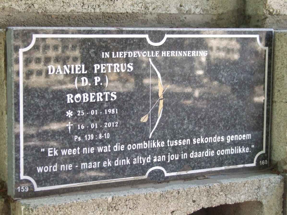 ROBERTS Daniel Petrus 1981-2012