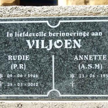 VILJOEN P.R. 1946-2010 &amp; A.S.M. 1952-