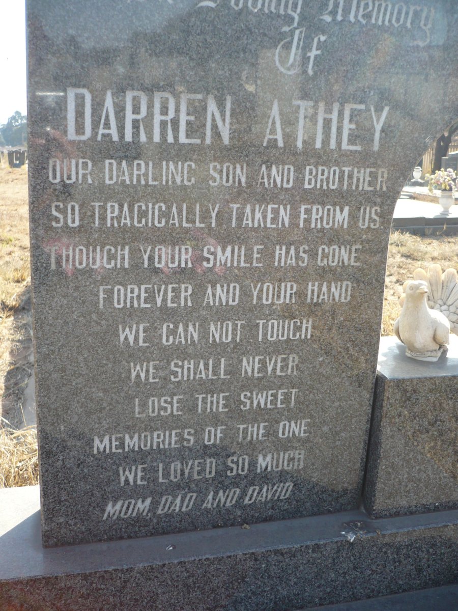 ATHEY Darren Lee 1970-1991