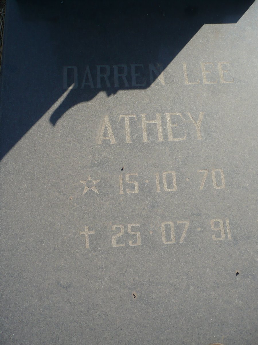 ATHEY Darren Lee 1970-1991