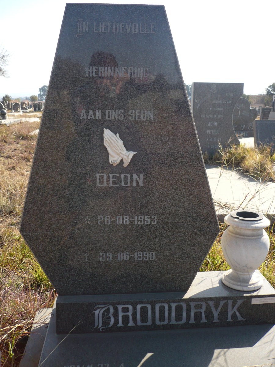 BROODRYK Deon 1953-1990