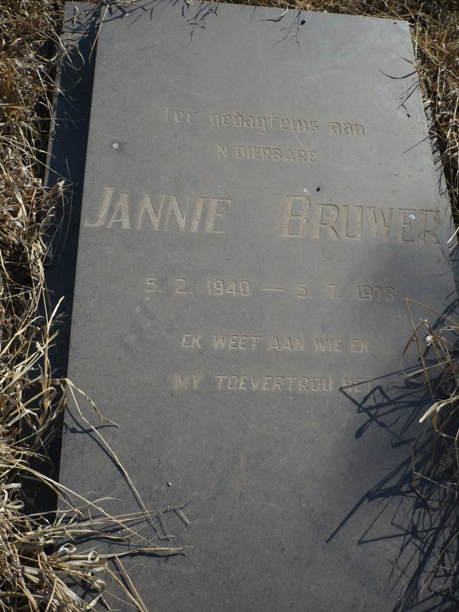 BRUWER Jannie 1940-1978