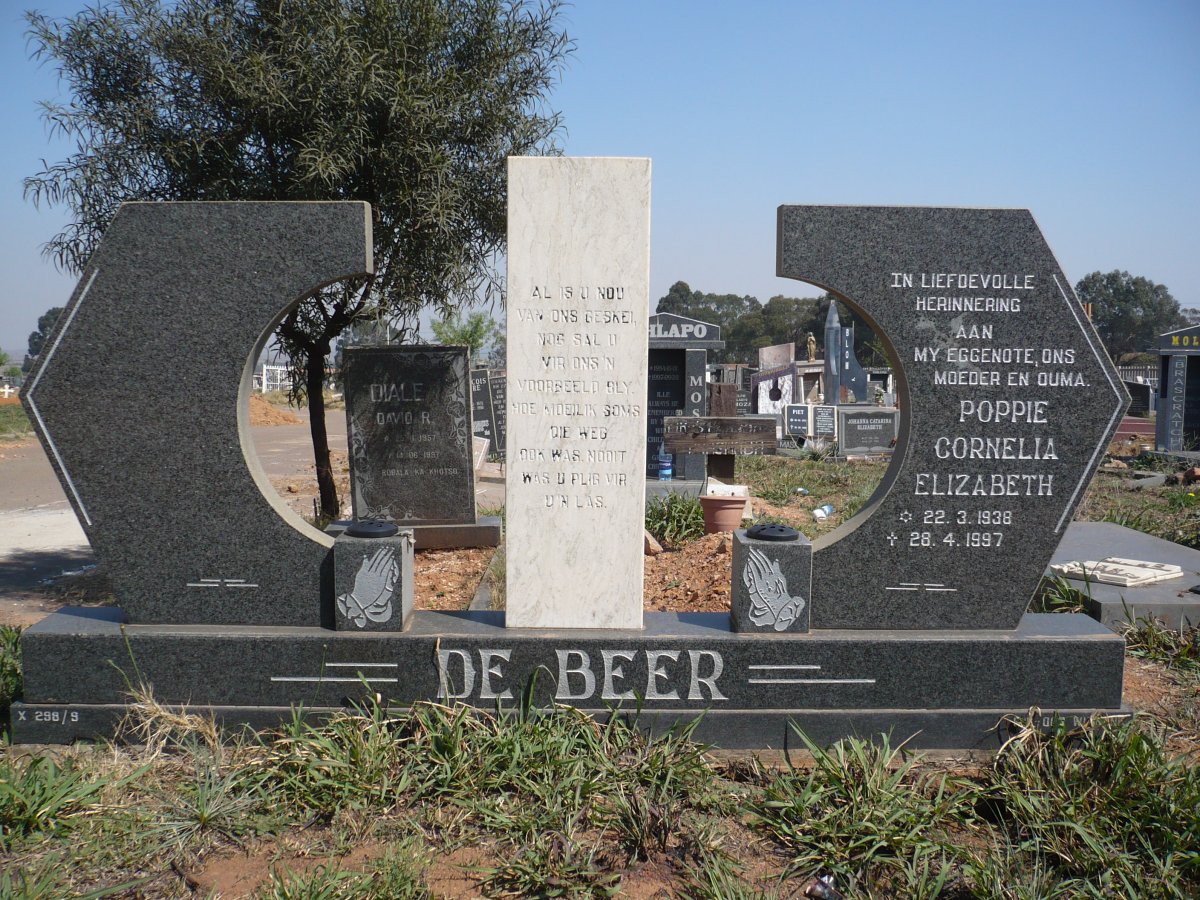 BEER Cornelia Elizabeth, de 1938-1997