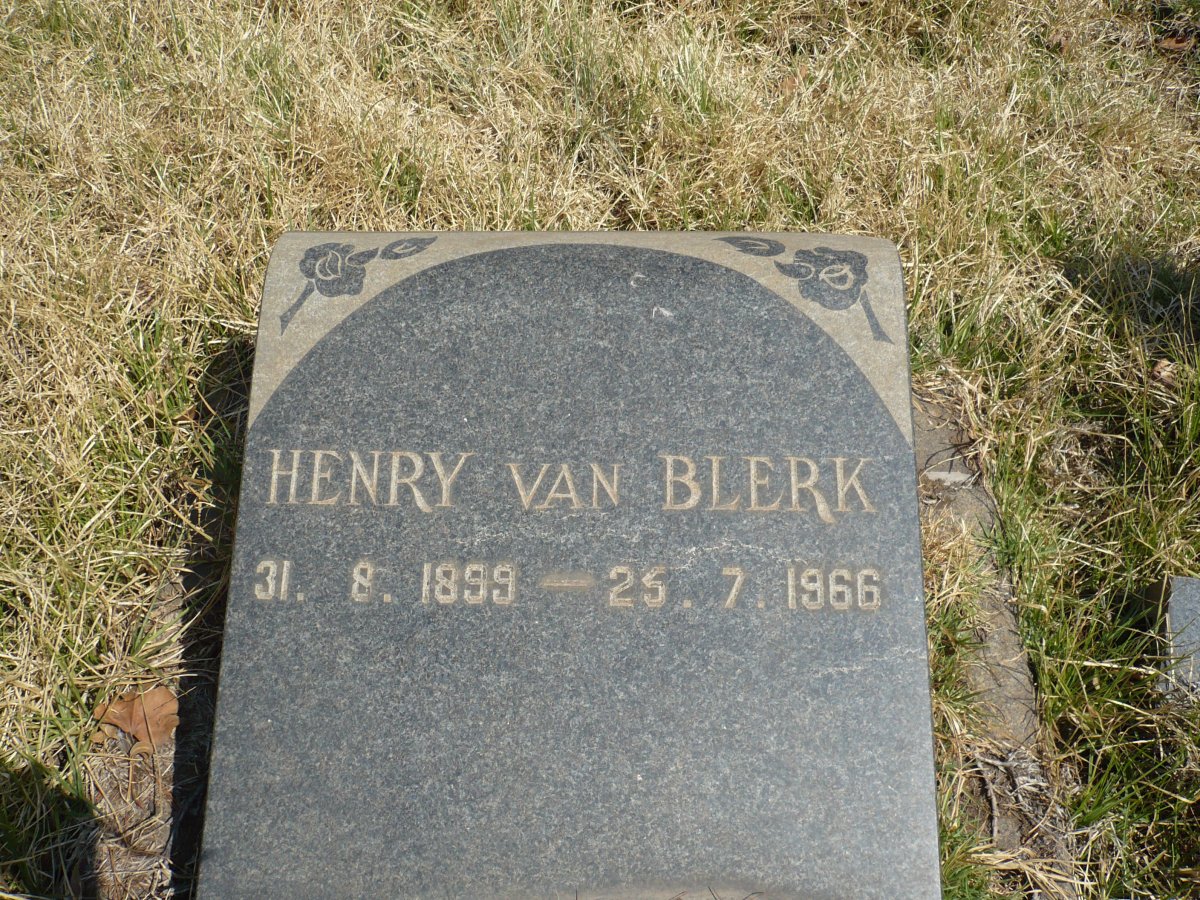 BLERK Henry, van 1899-1966
