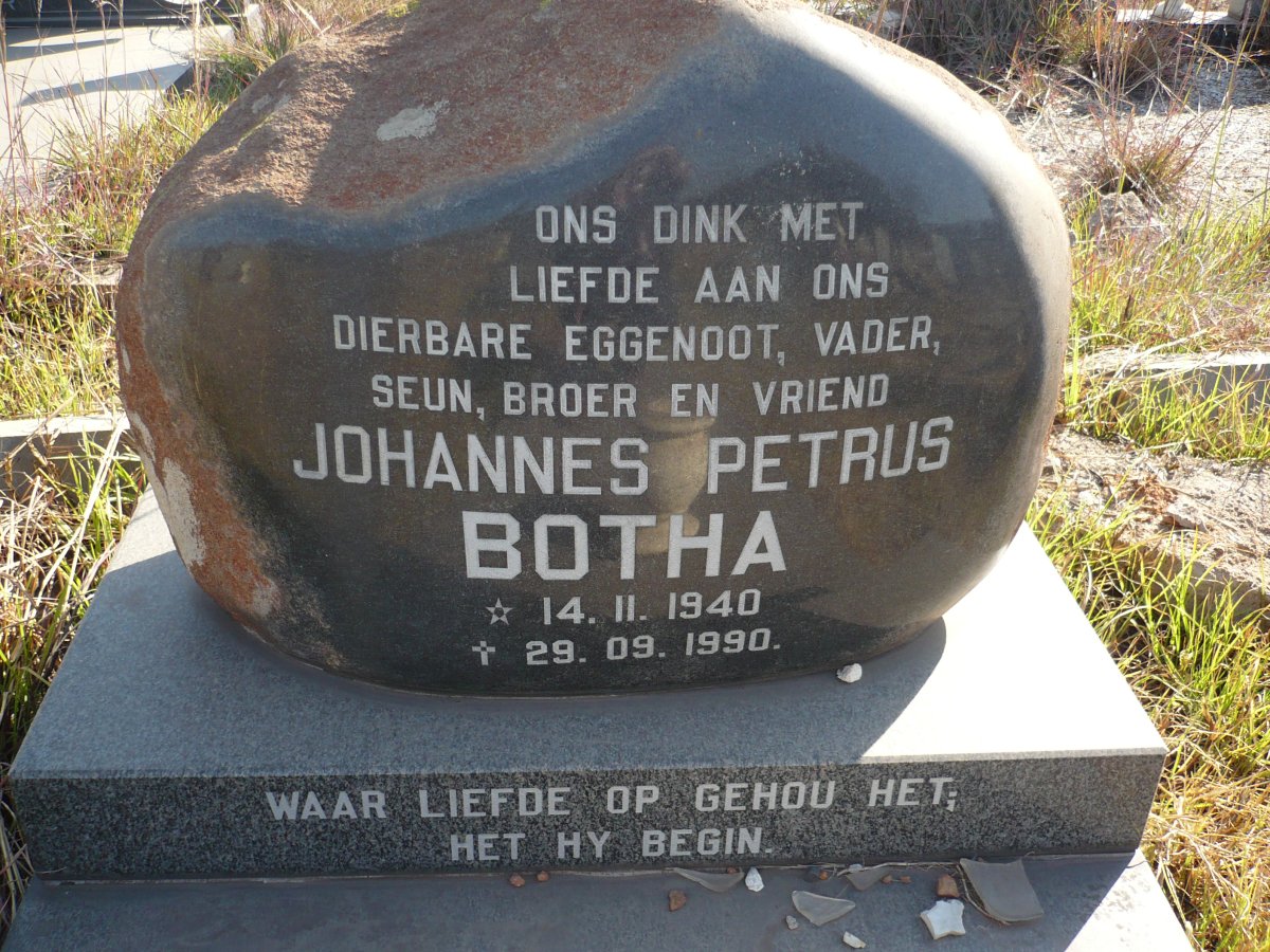 BOTHA Johannes Petrus 1940-1990