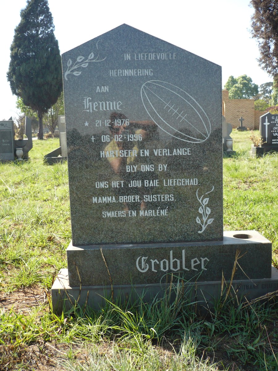 GROBLER Hennie 1976-1996