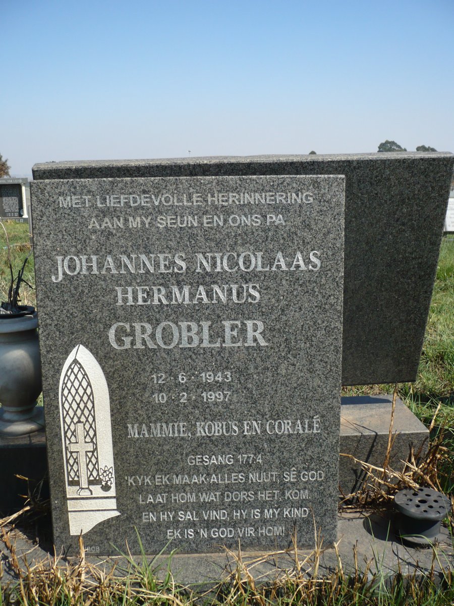 GROBLER Johannes Nicolaas Hermanus 1943-1997
