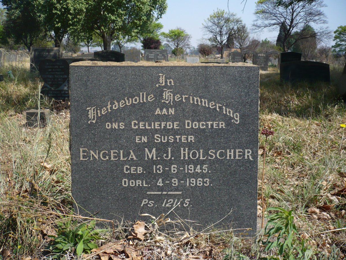 HOLSCHER Engela M.J. 1945-1963