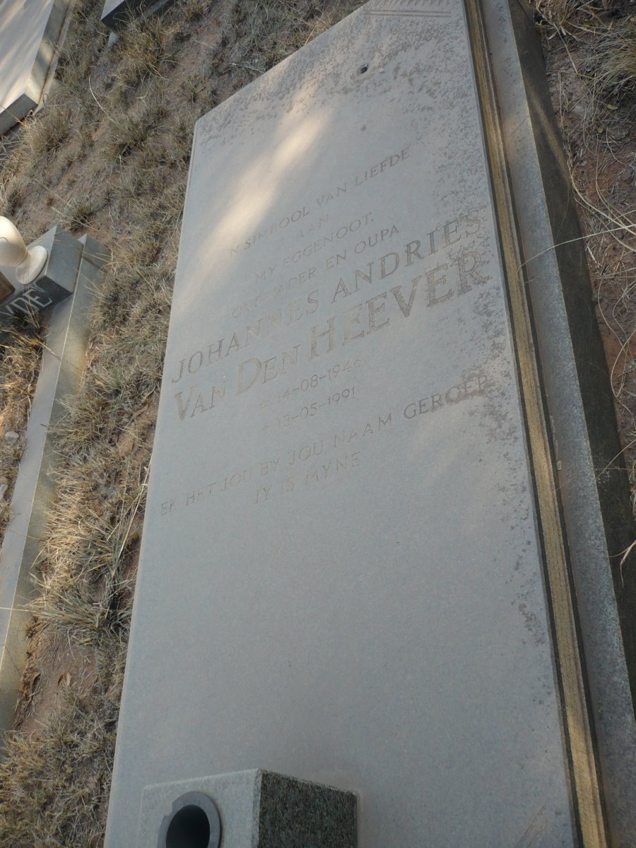 HEEVER Johannes Andries, van den 1946-1991