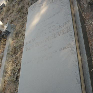 HEEVER Johannes Andries, van den 1946-1991