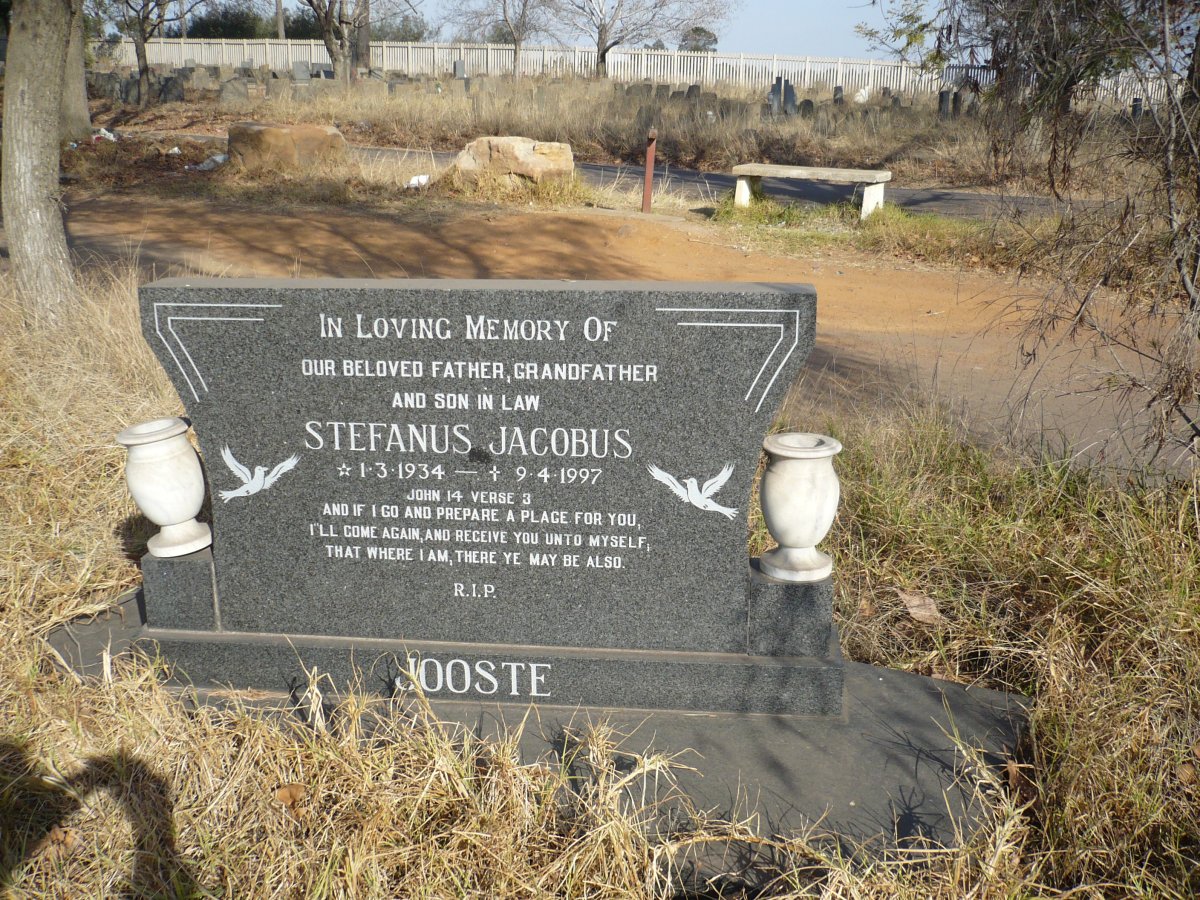 JOOSTE Stefanus Jacobus 1934-1997