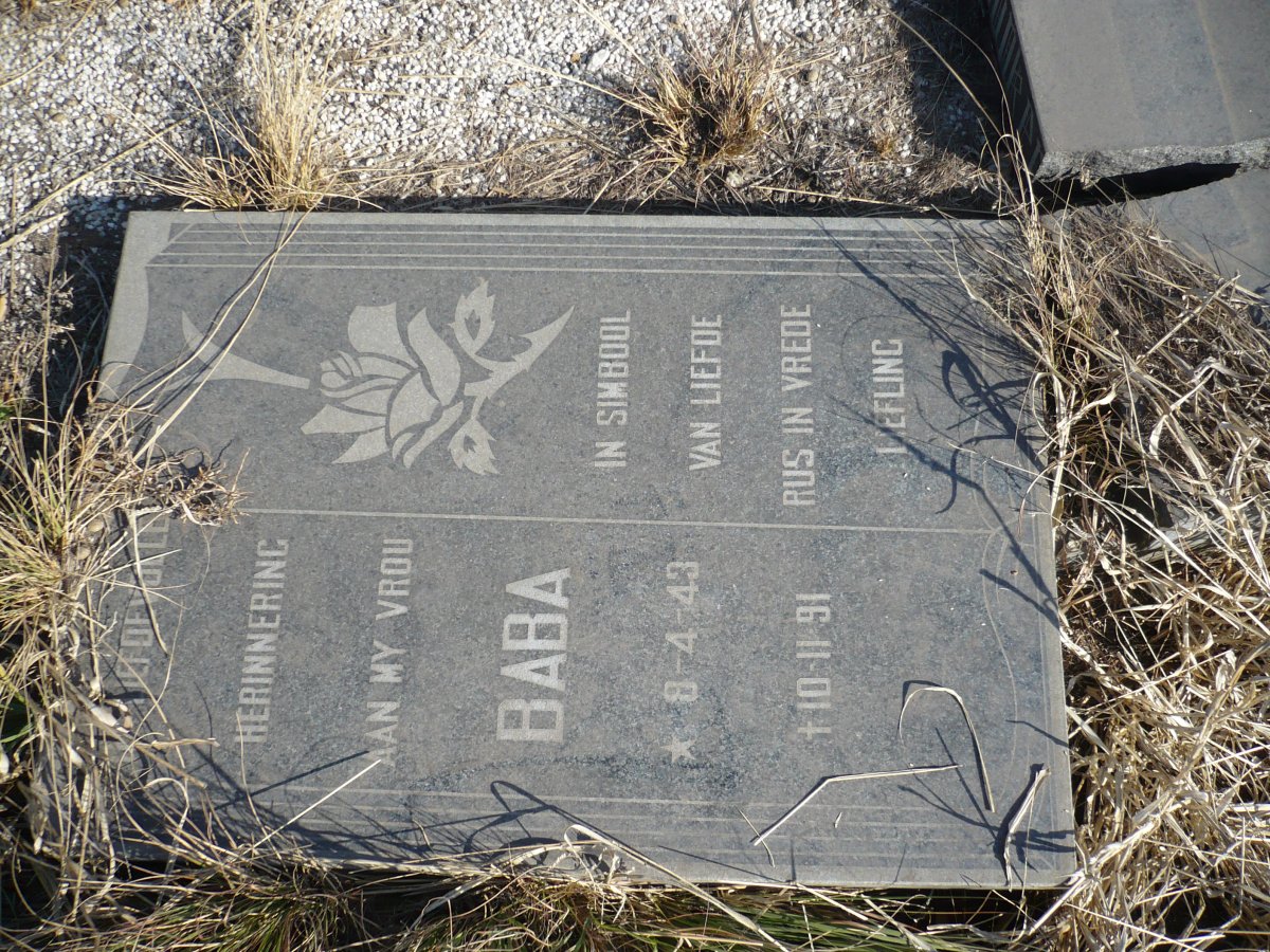 JONKER Baba 1943-1991