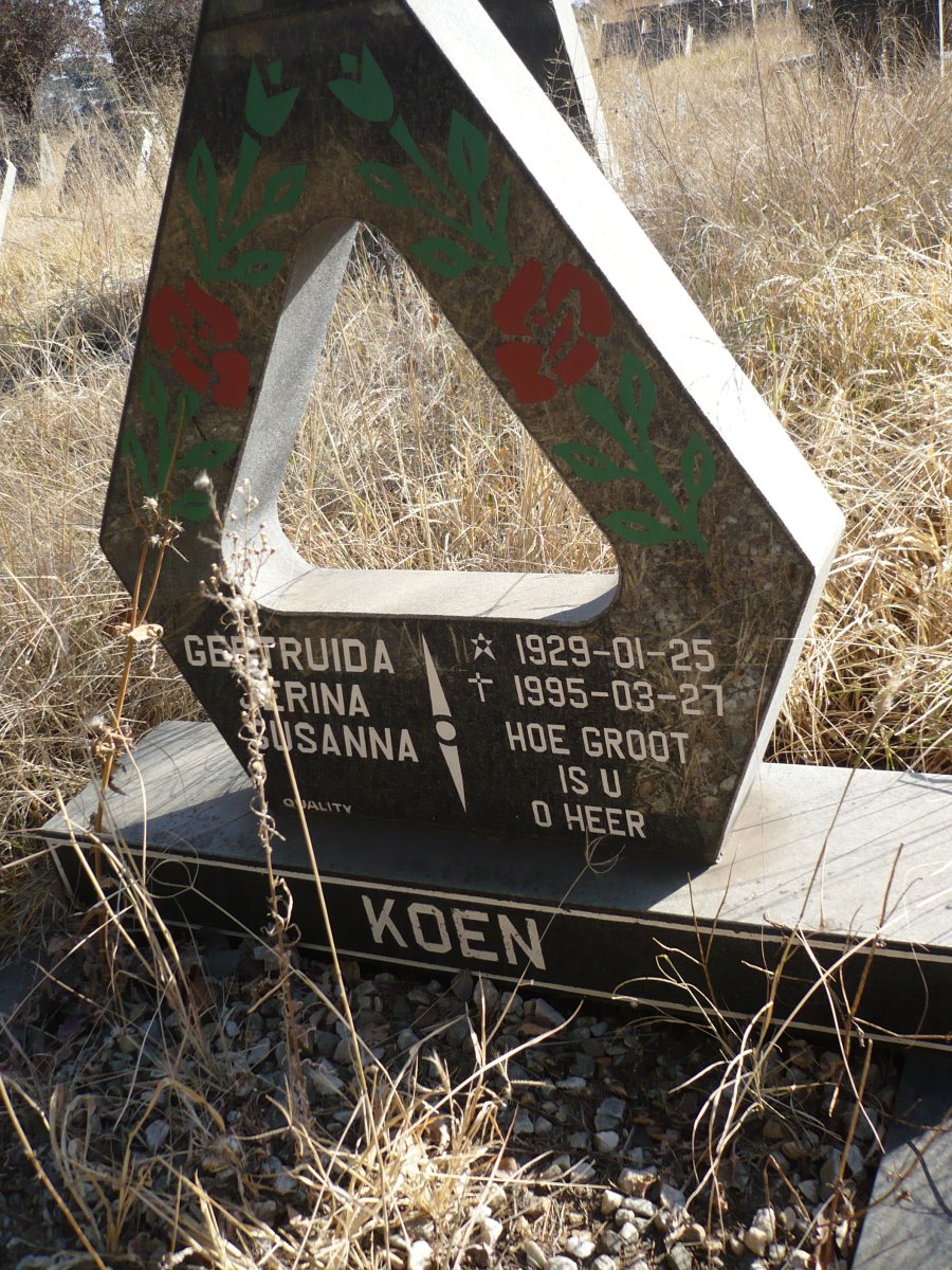 KOEN Gertruida Serina Susanna 1925-1927