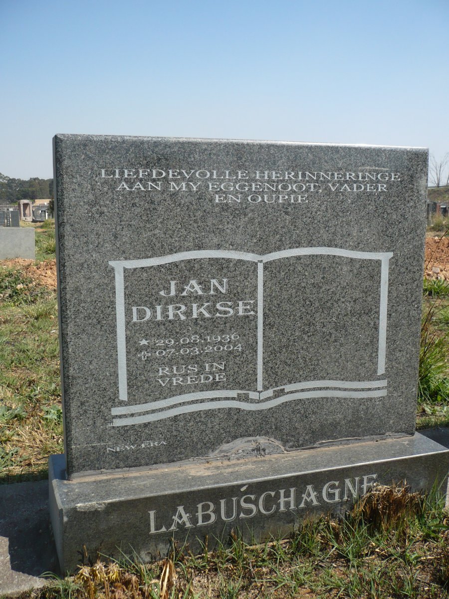 LABUSCHAGNE Jan Dirkse 1936-2004