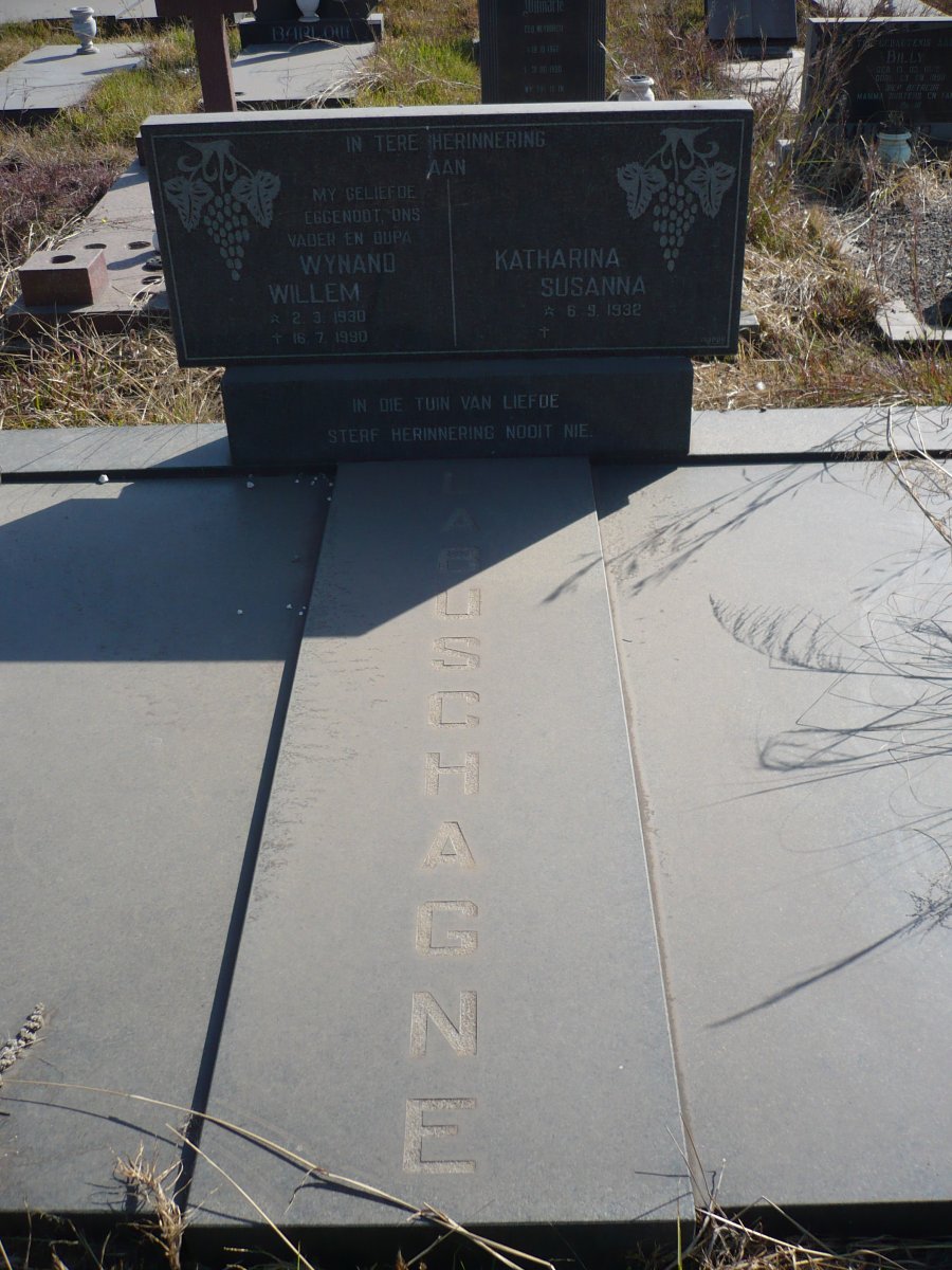 LABUSCHAGNE Wynand Willem 1930-1990 &amp; Katharina Susanna 1932-