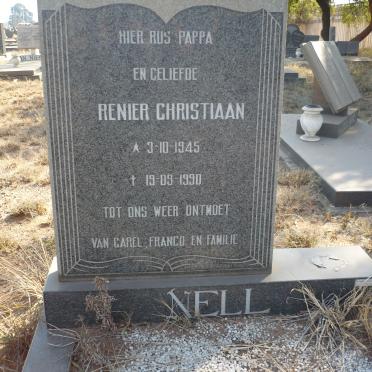 NELL Renier Christiaan 1945-1990