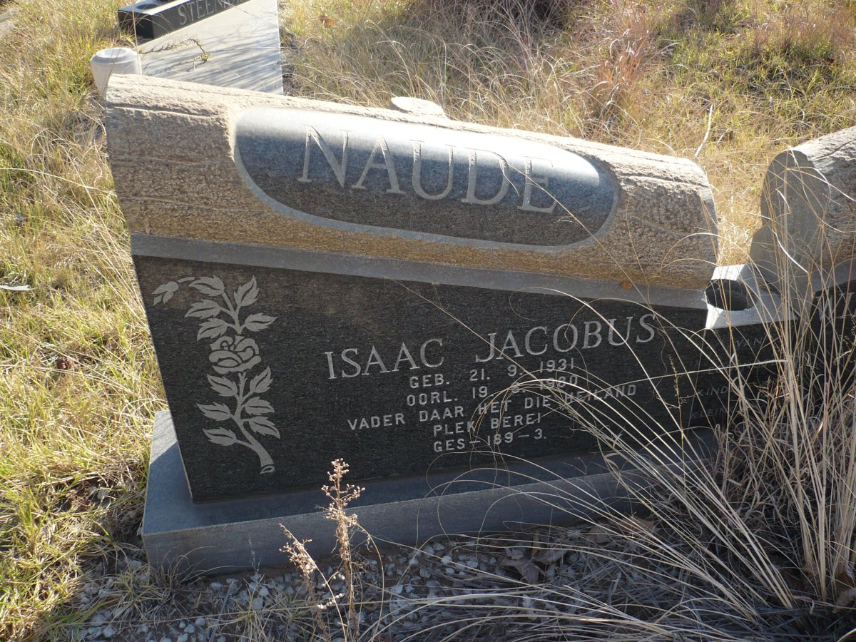 NAUDE Isaac Jacobus 1931-1980