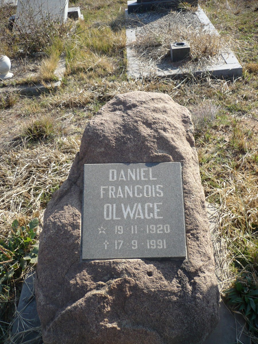 OLWAGE Daniel Francois 1920-1991