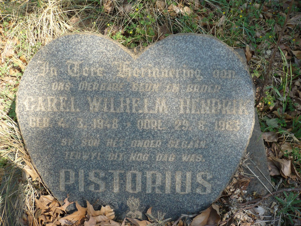 PISTORIUS Carel Wilhelm Hendrik 1948-1963
