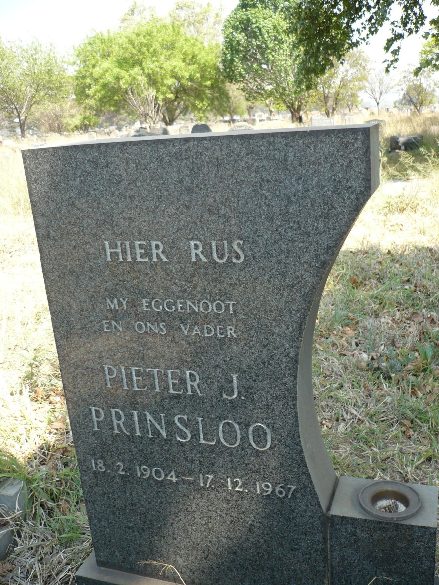 PRINSLOO Pieter J. 1904-1967
