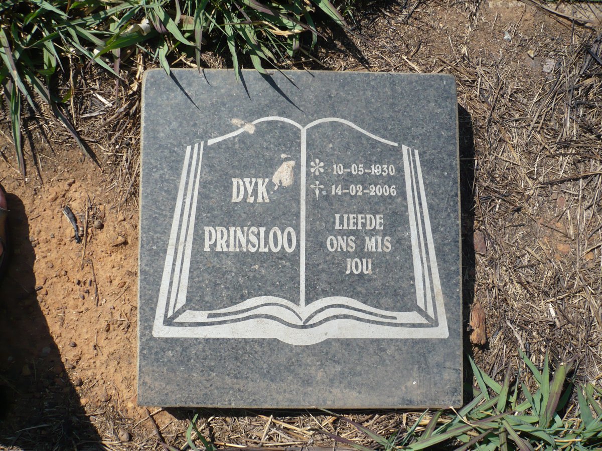 PRINSLOO Dyk 1930-2006