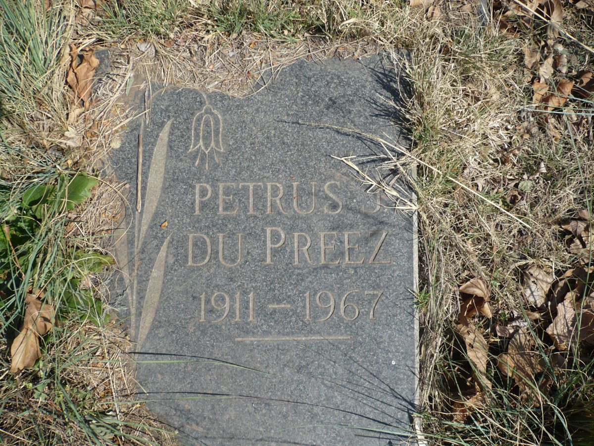 PREEZ Petrus J., du 1911-1967