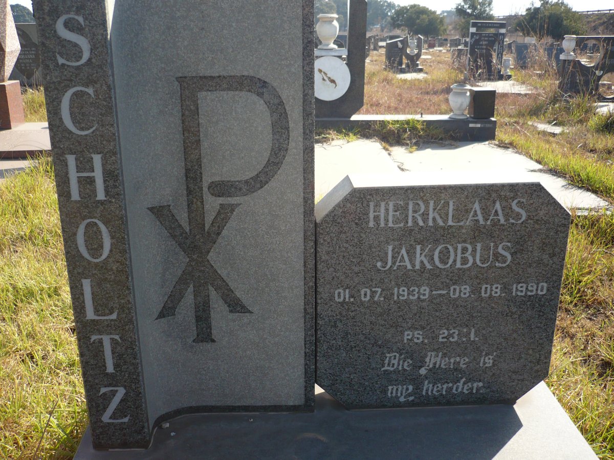 SCHOLTZ Herklaas Jakobus 1939-1990