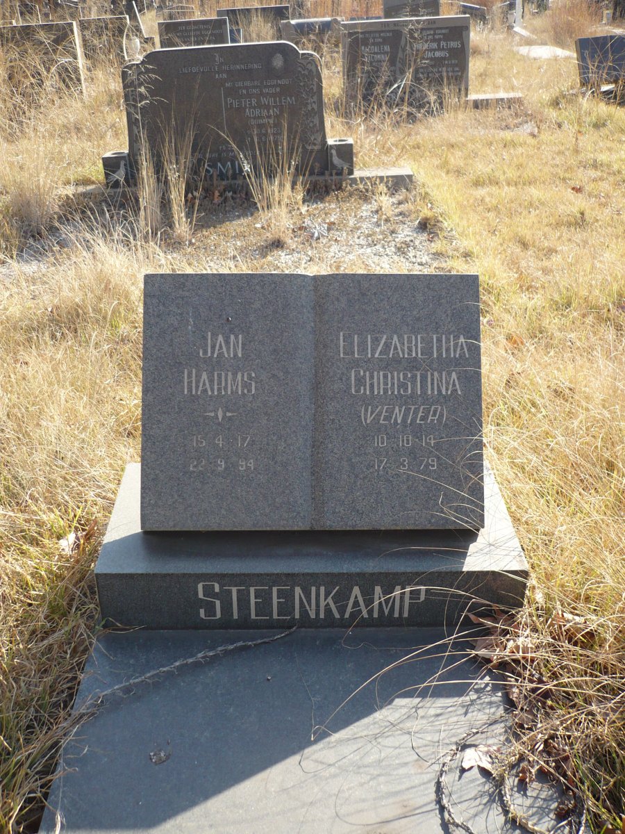 STEENKAMP Jan Harms 1917-1994 &amp; Elizabeth Christina VENTER 1914-1979