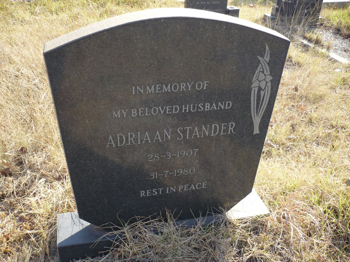 STANDER Adriaan 1907-1980