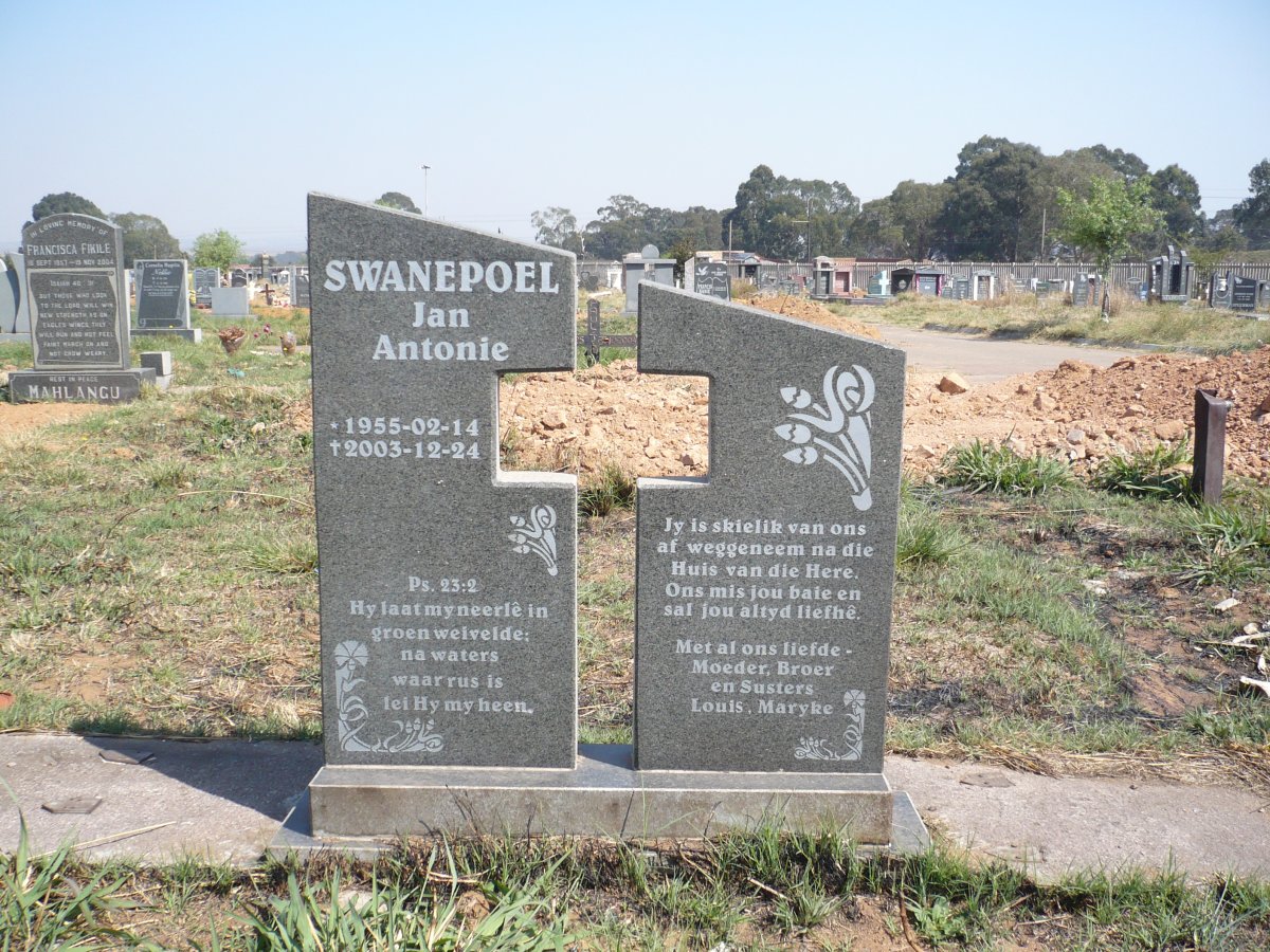 SWANEPOEL Jan Antonie 1955-2003