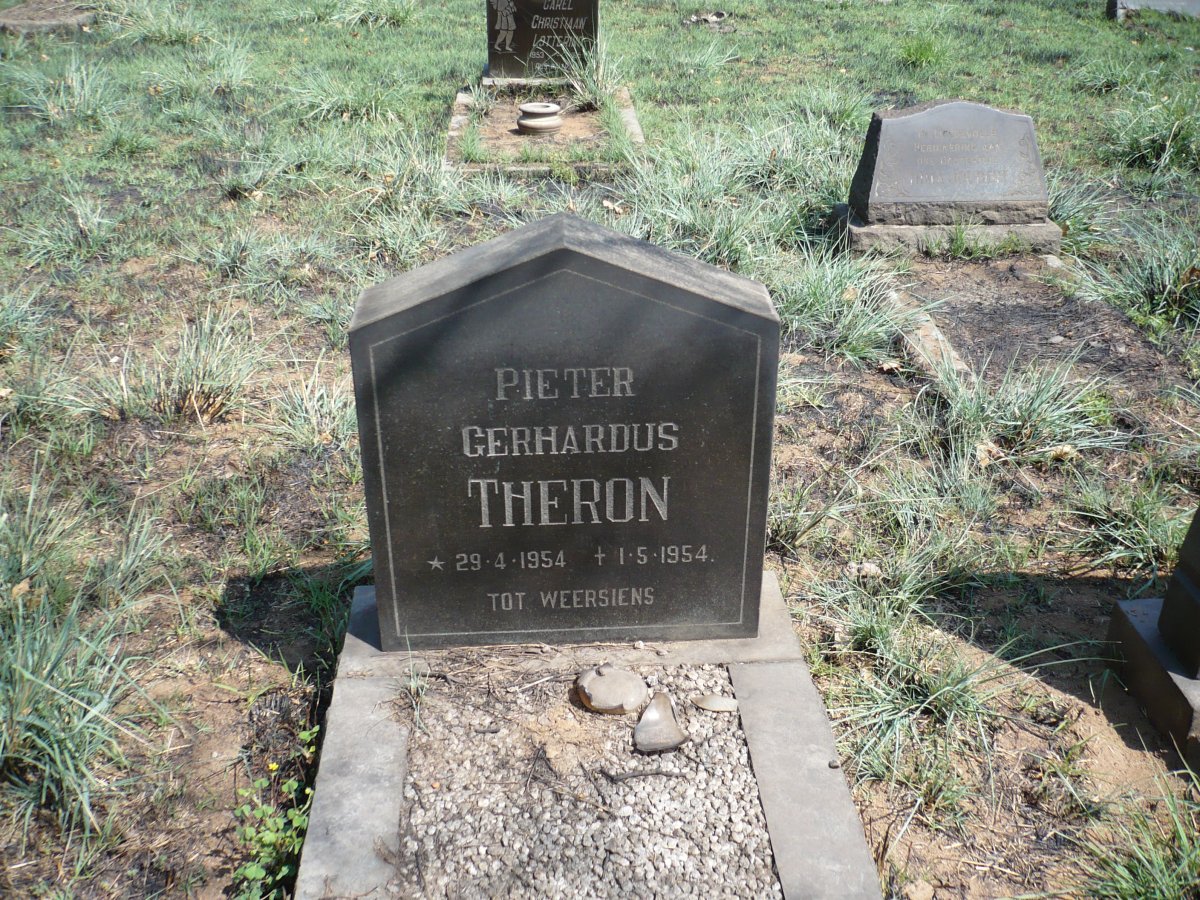 THERON Pieter Gerhardus 1954-1954