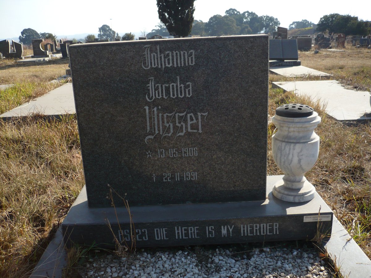 VISSER Johanna Jacoba 1906-1991