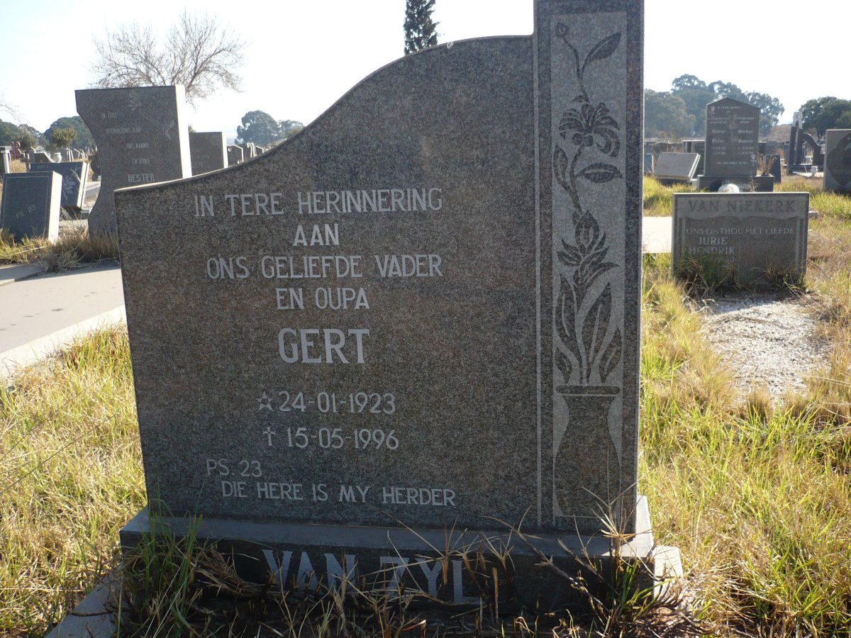 ZYL Gert, van 1923-1996