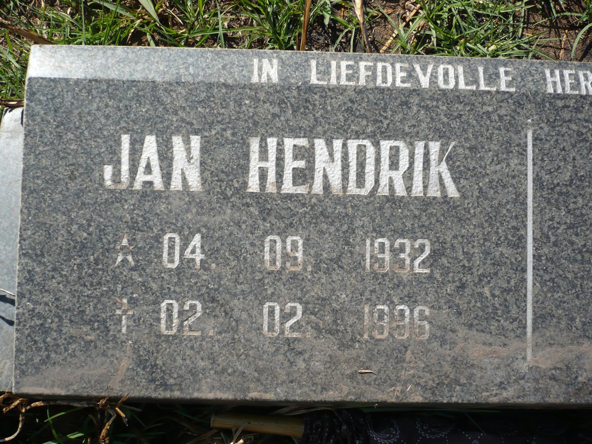 ? Jan Hendrik 1932-1996