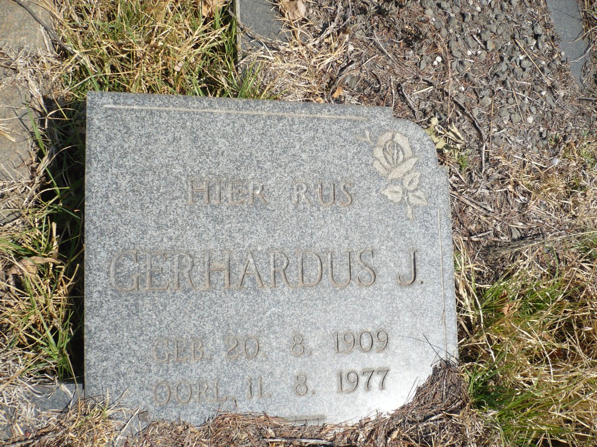 ? Gerhardus J. 1909-1977