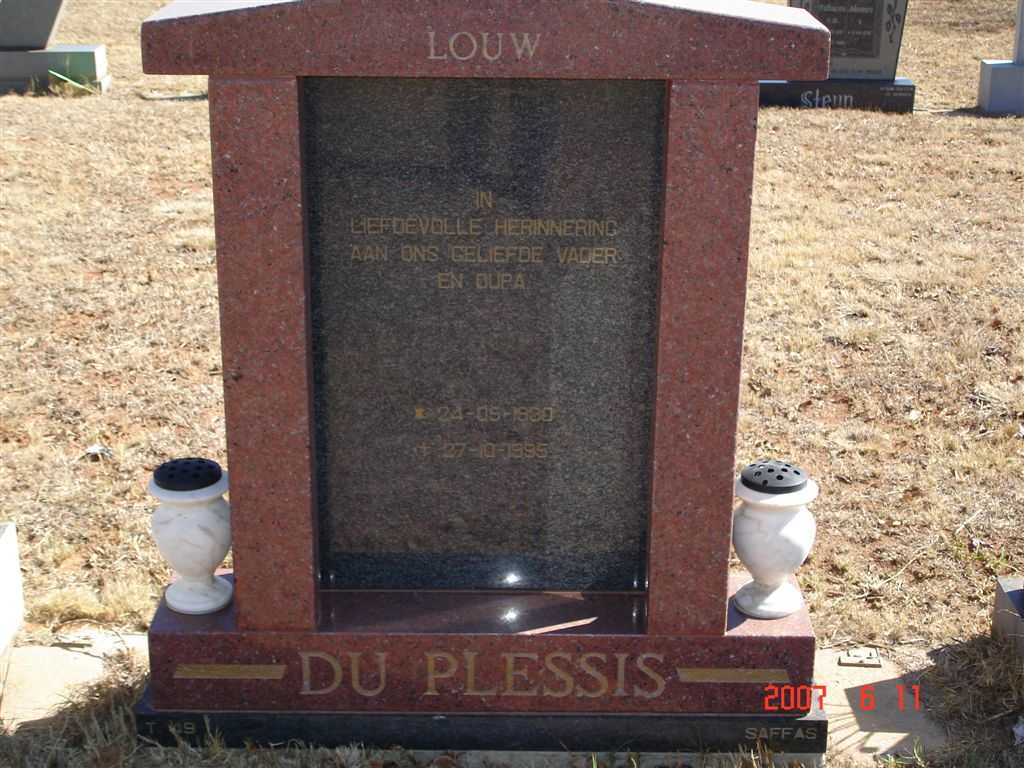 PLESSIS Louw, du 1930-1995