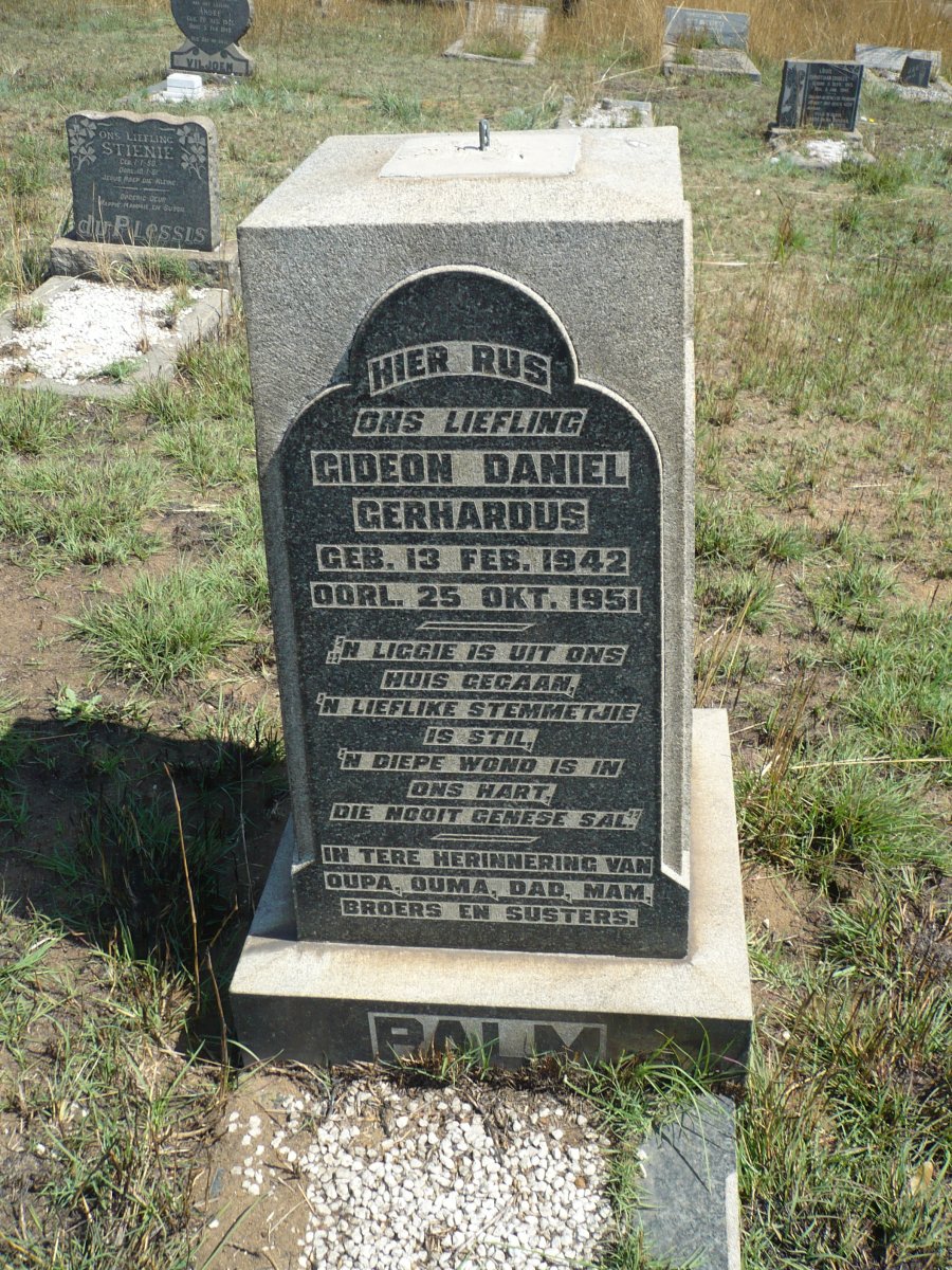 PALM Gideon Daniel Gerhardus 1942-1951