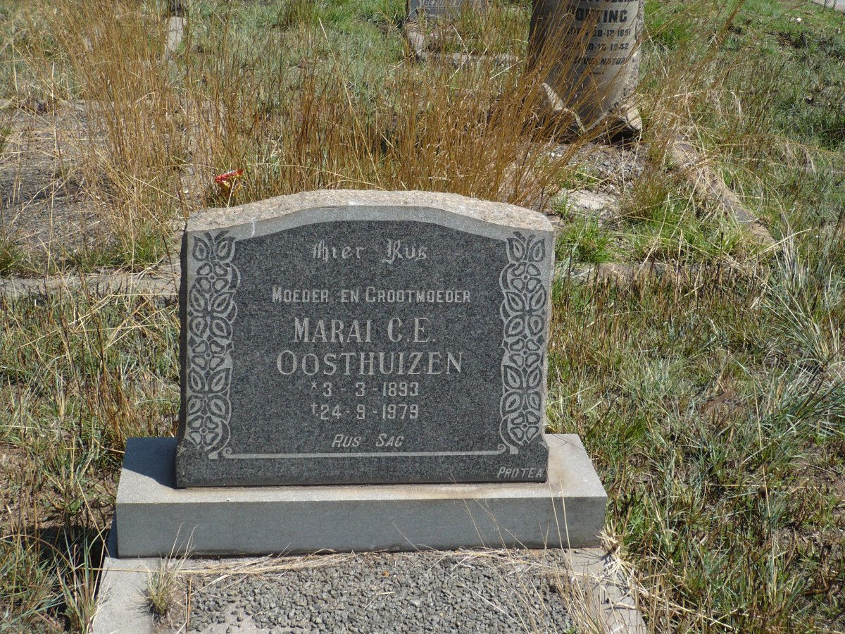 OOSTHUIZEN Maria C.E. 1893-1979
