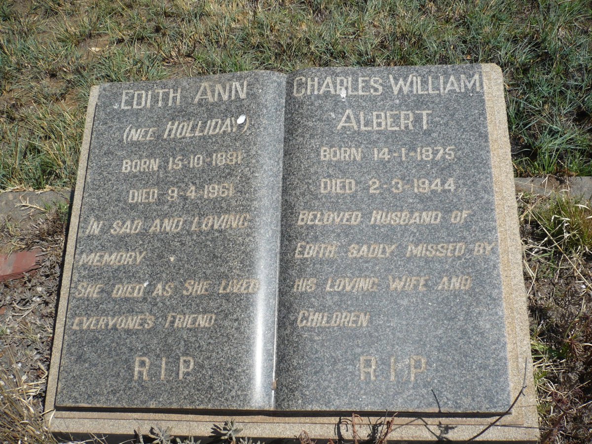KASCHULA Charles William Albert 1875-1944 &amp; Edith Ann HOLLIDAY 1881-1961