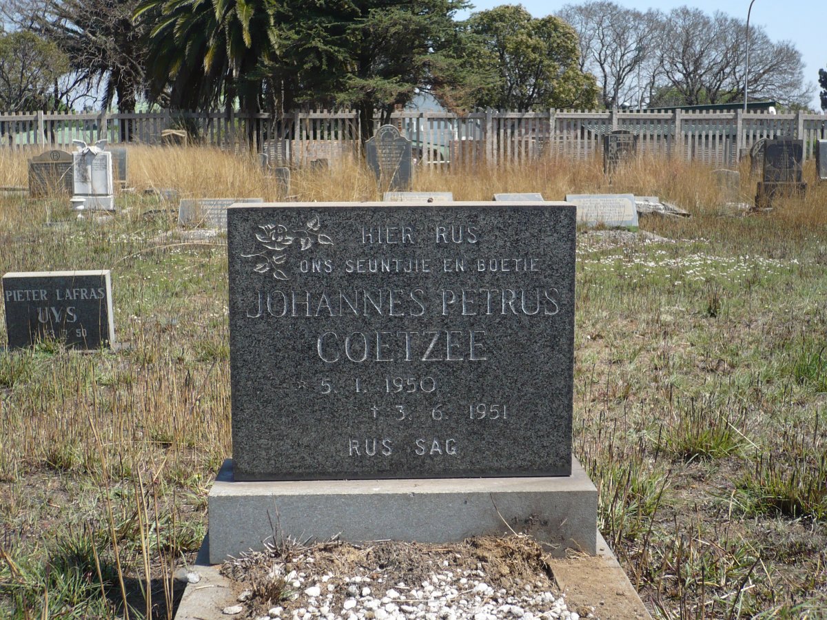 COETZEE Johannes Petrus 1950-1951