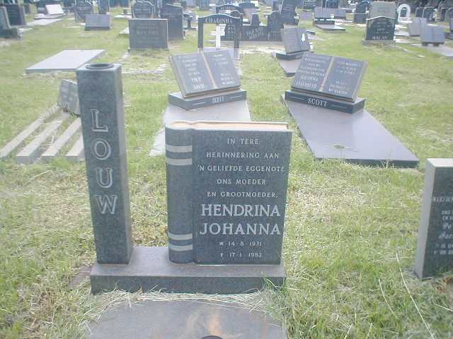 LOUW Hendrina Johanna 1931-1982