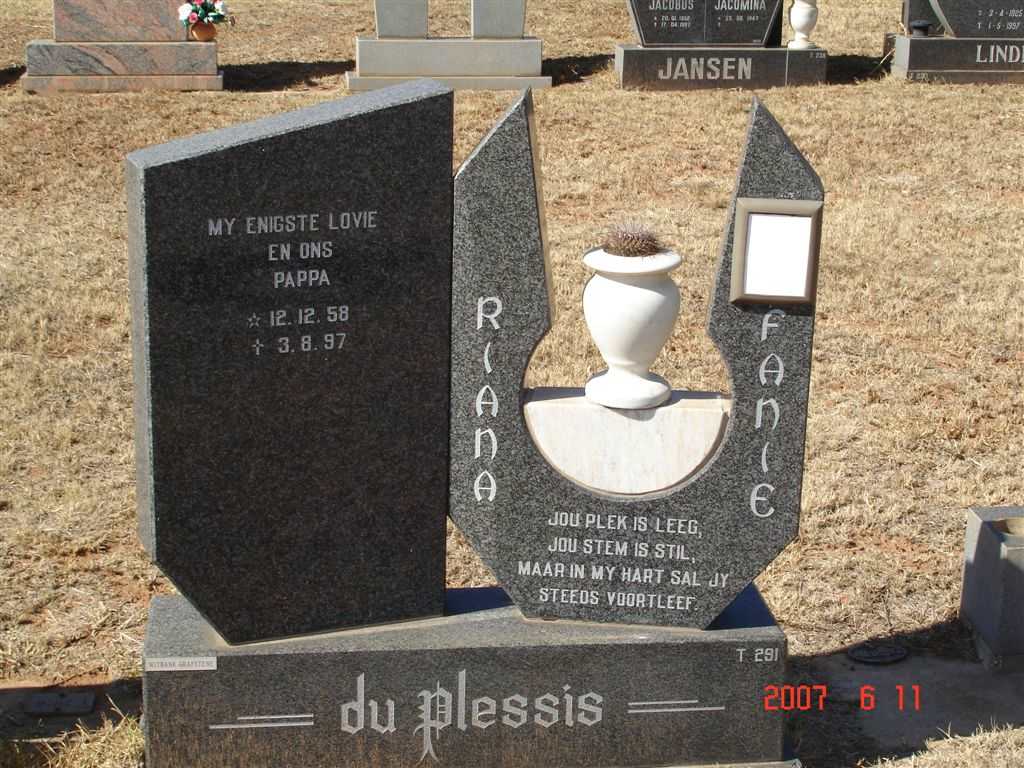 PLESSIS Fanie, du 1958-1997