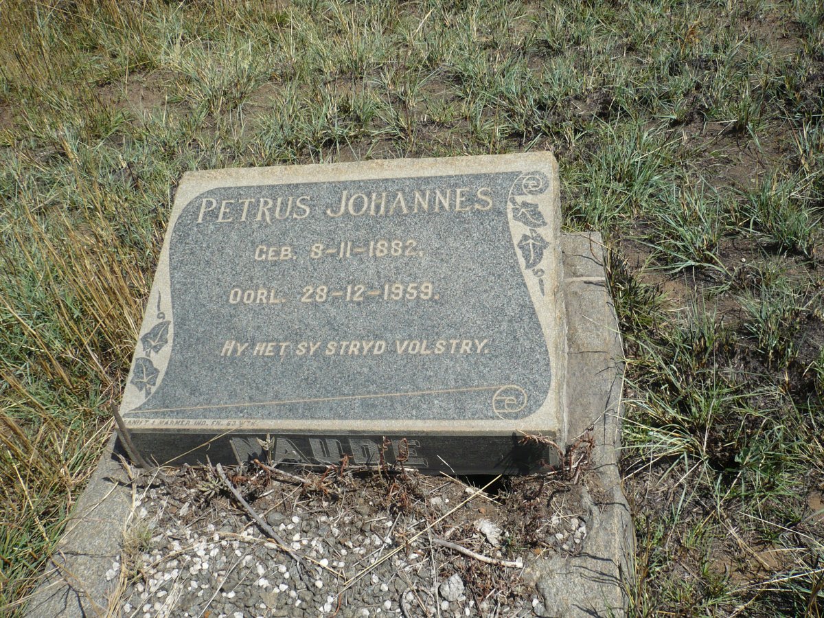 NAUDE Petrus Johannes 1882-1959